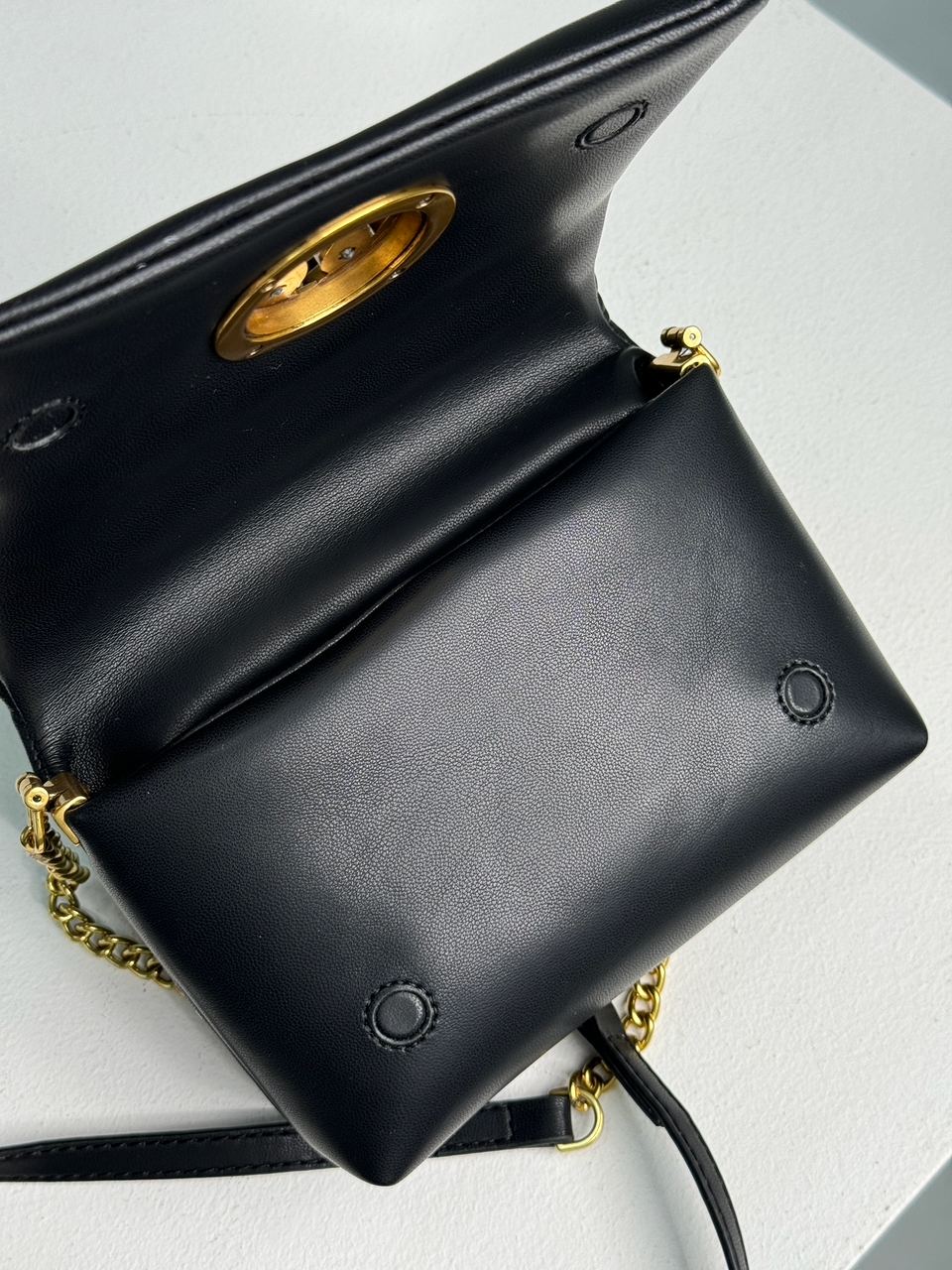 Pinko Baby Love Bag Click Puff in Nappa Black Leather - 22