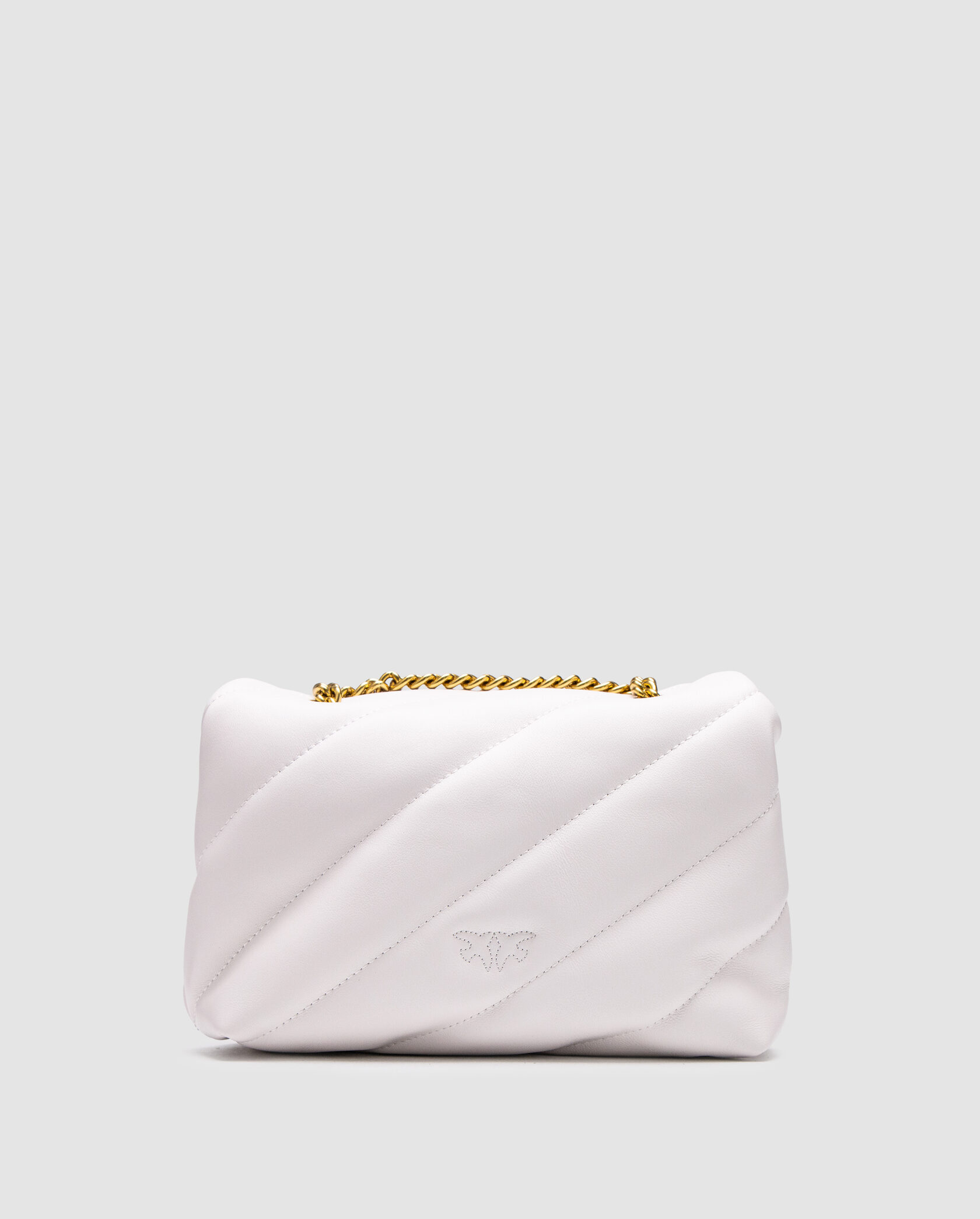 Pinko Baby Love Bag Puff Maxi Quilt White/Gold - 3