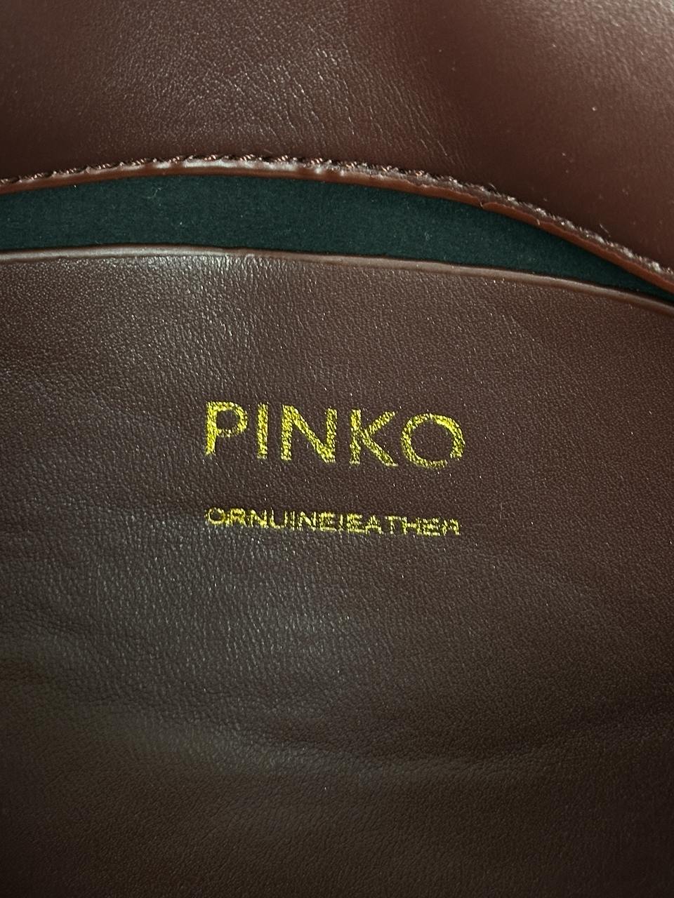 Pinko Big Love Bag Puff Maxi Quilt Burgundy/Gold - 15