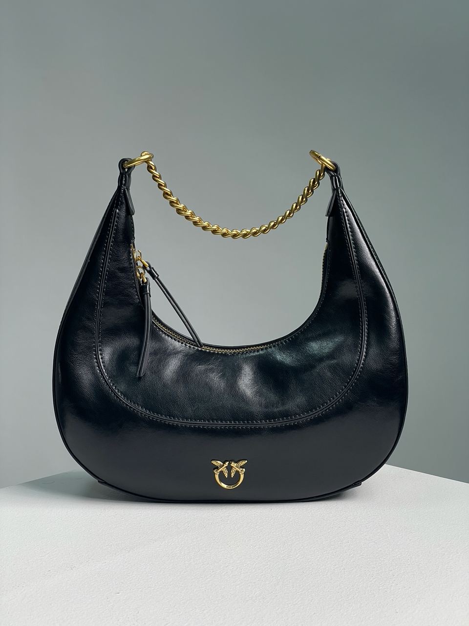 Pinko Classic Brioche Bag Hobo Black - 3