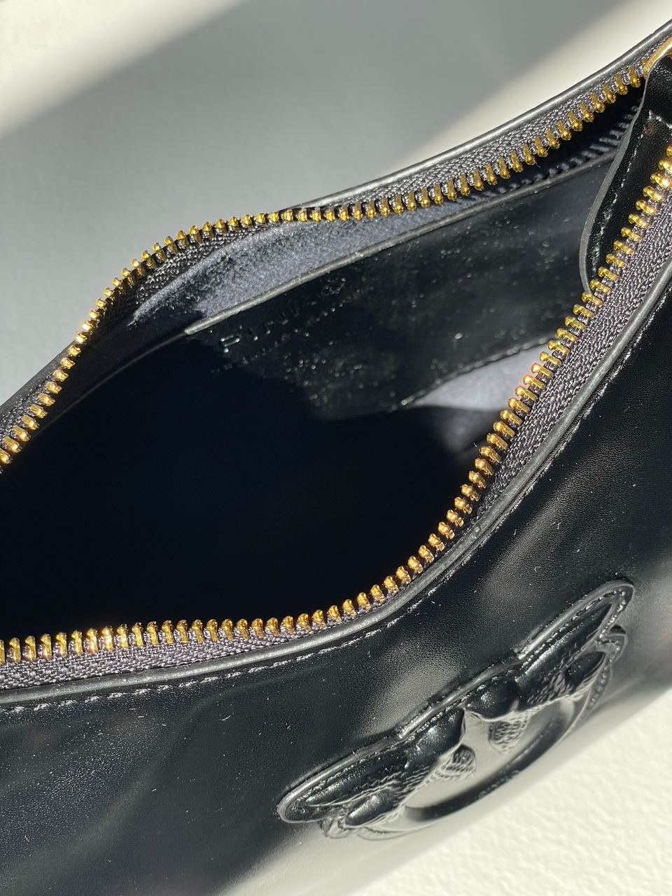 Pinko Half Moon Bag Simply Black With Leather Buckle - 22