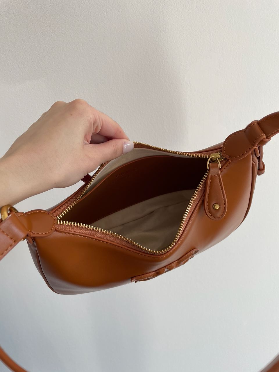 Pinko Half Moon Bag Simply Ginger With Leather Buckle - 22