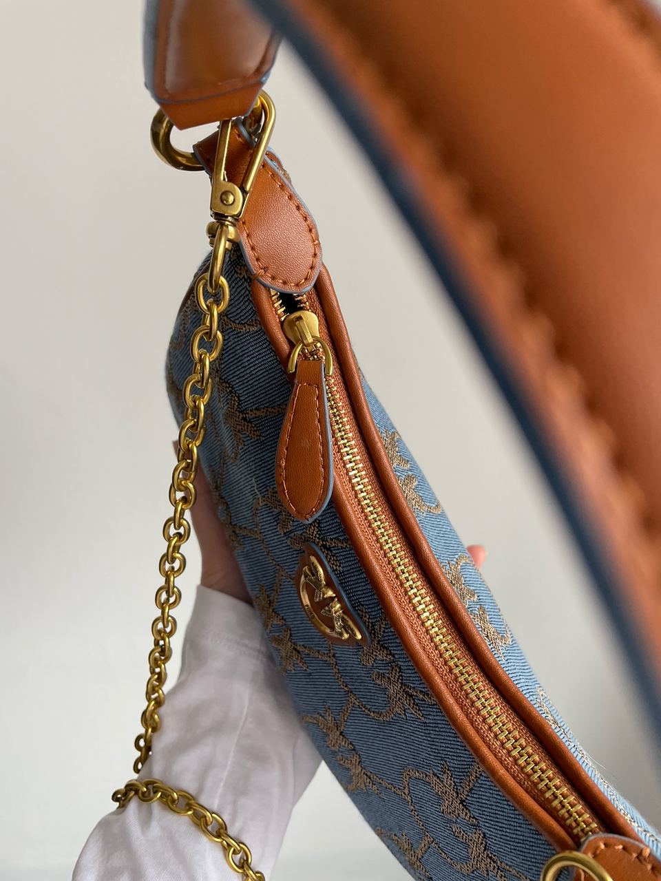 Pinko Half Moon Mini Denim - 12