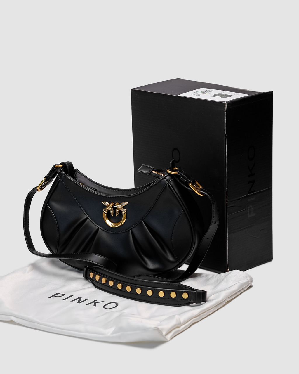 Pinko Leather Love Bag Bon Bon Crossbody - 2