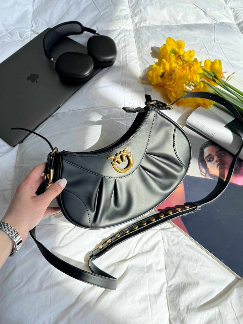 Pinko Leather Love Bag Bon Bon Crossbody - 8