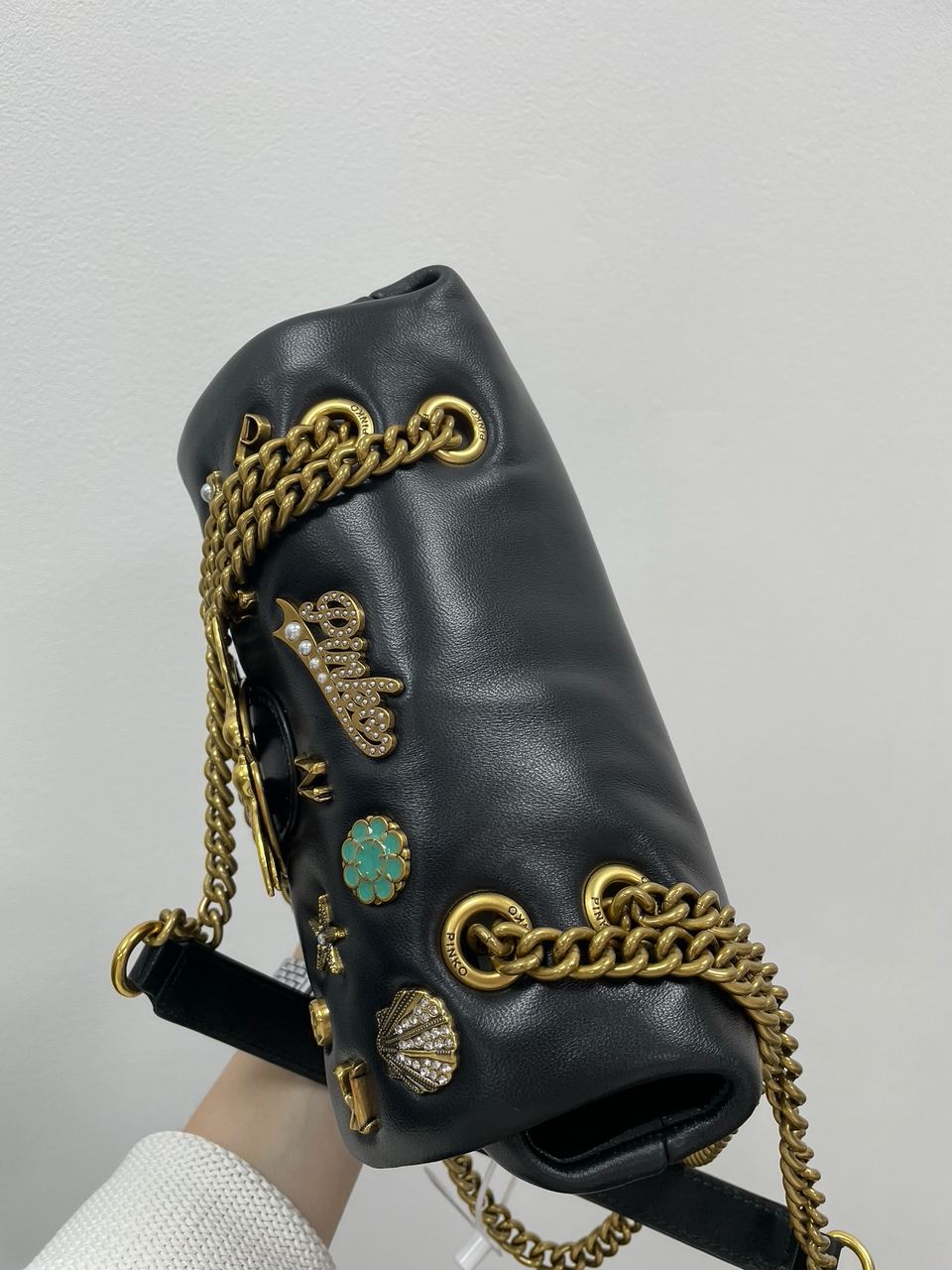 Pinko Love Mini Puff Black Summer Pins - 19