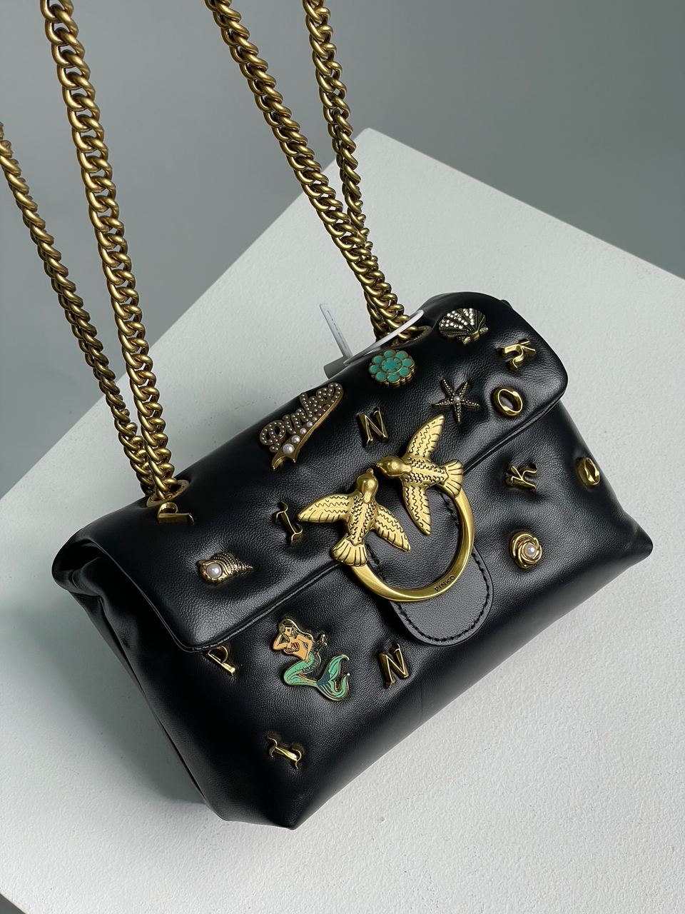 Pinko Love Mini Puff Black Summer Pins - 9