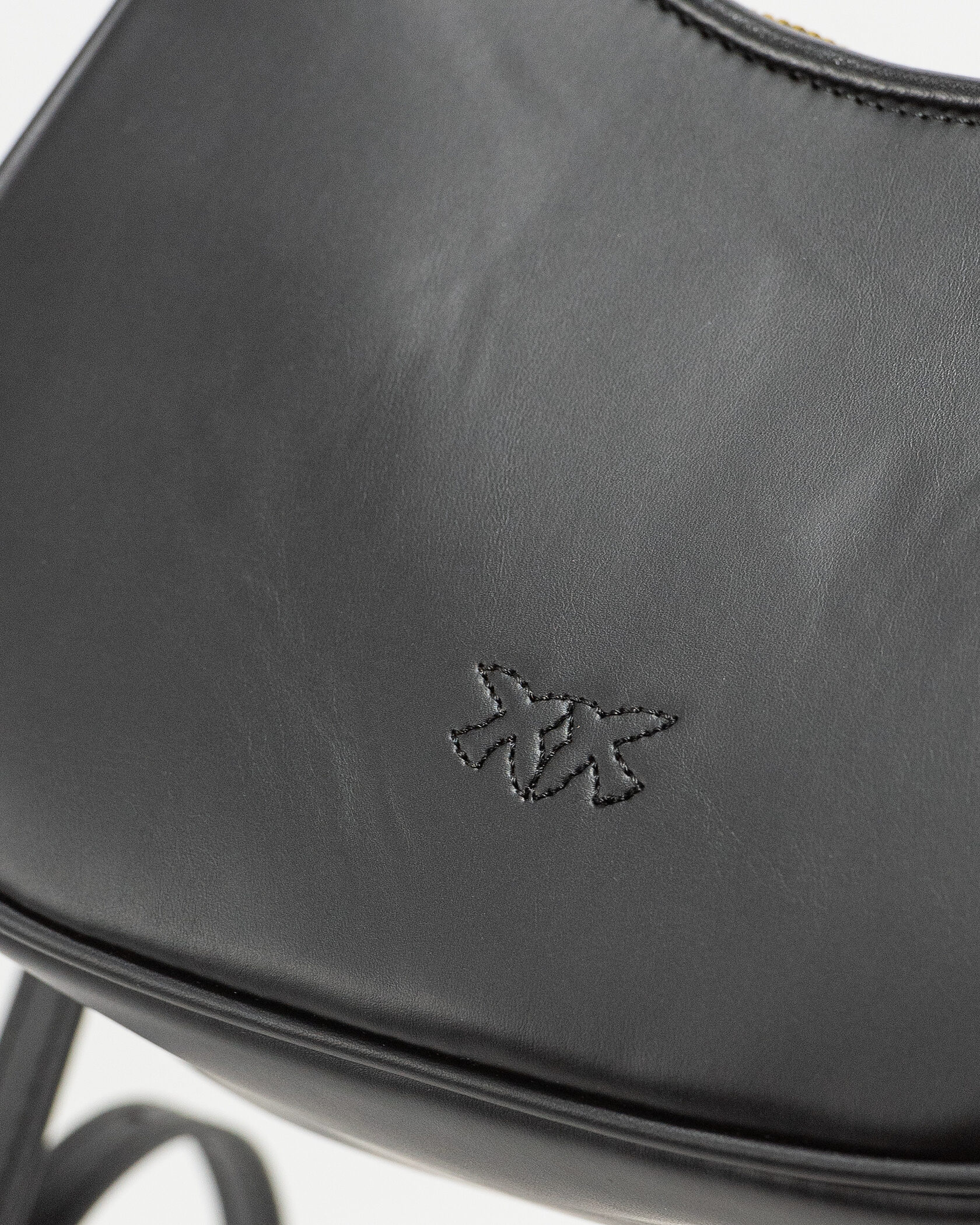 Pinko Love Small Hobo Shoulder Bag in Black Leather - 10