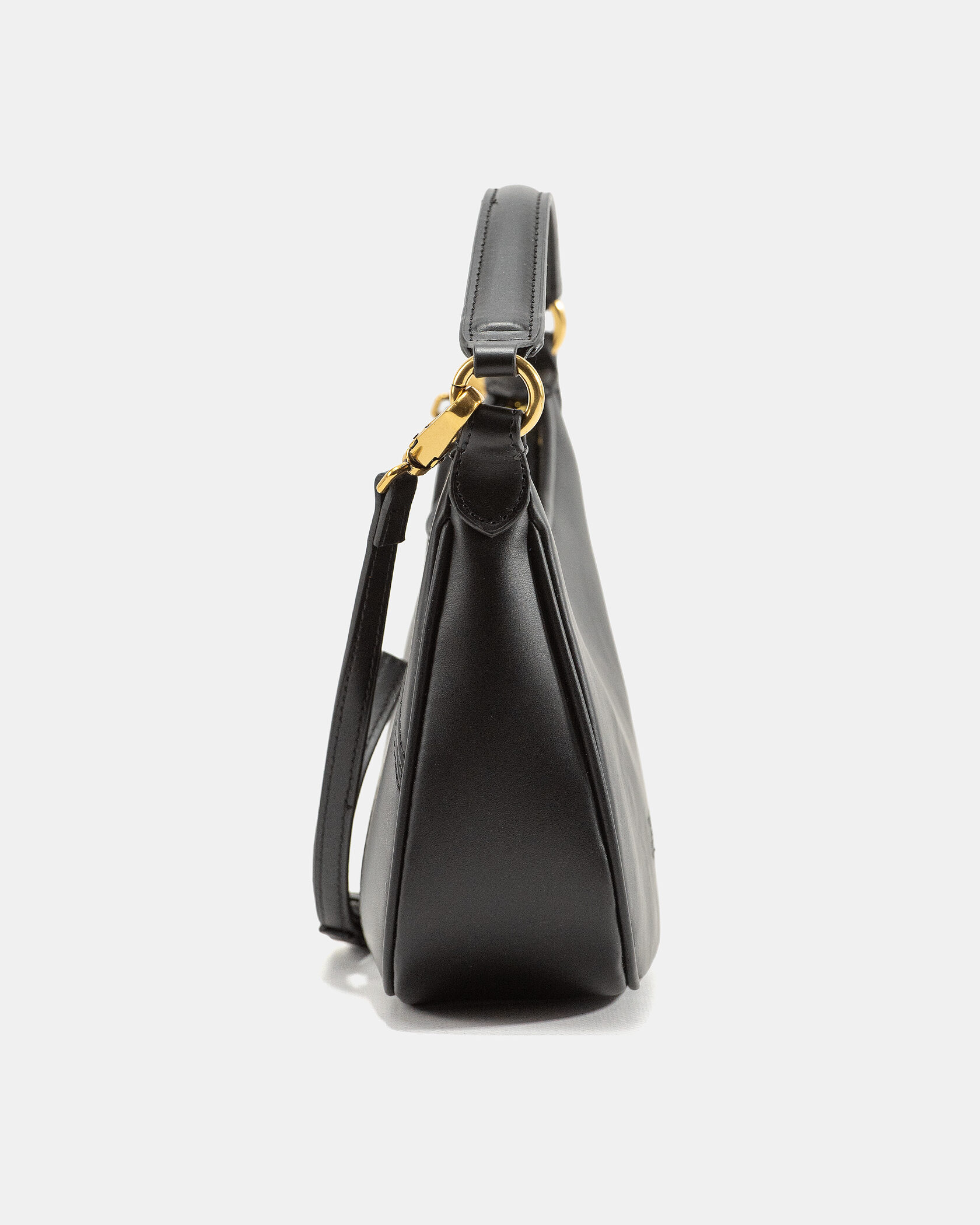 Pinko Love Small Hobo Shoulder Bag in Black Leather - 7