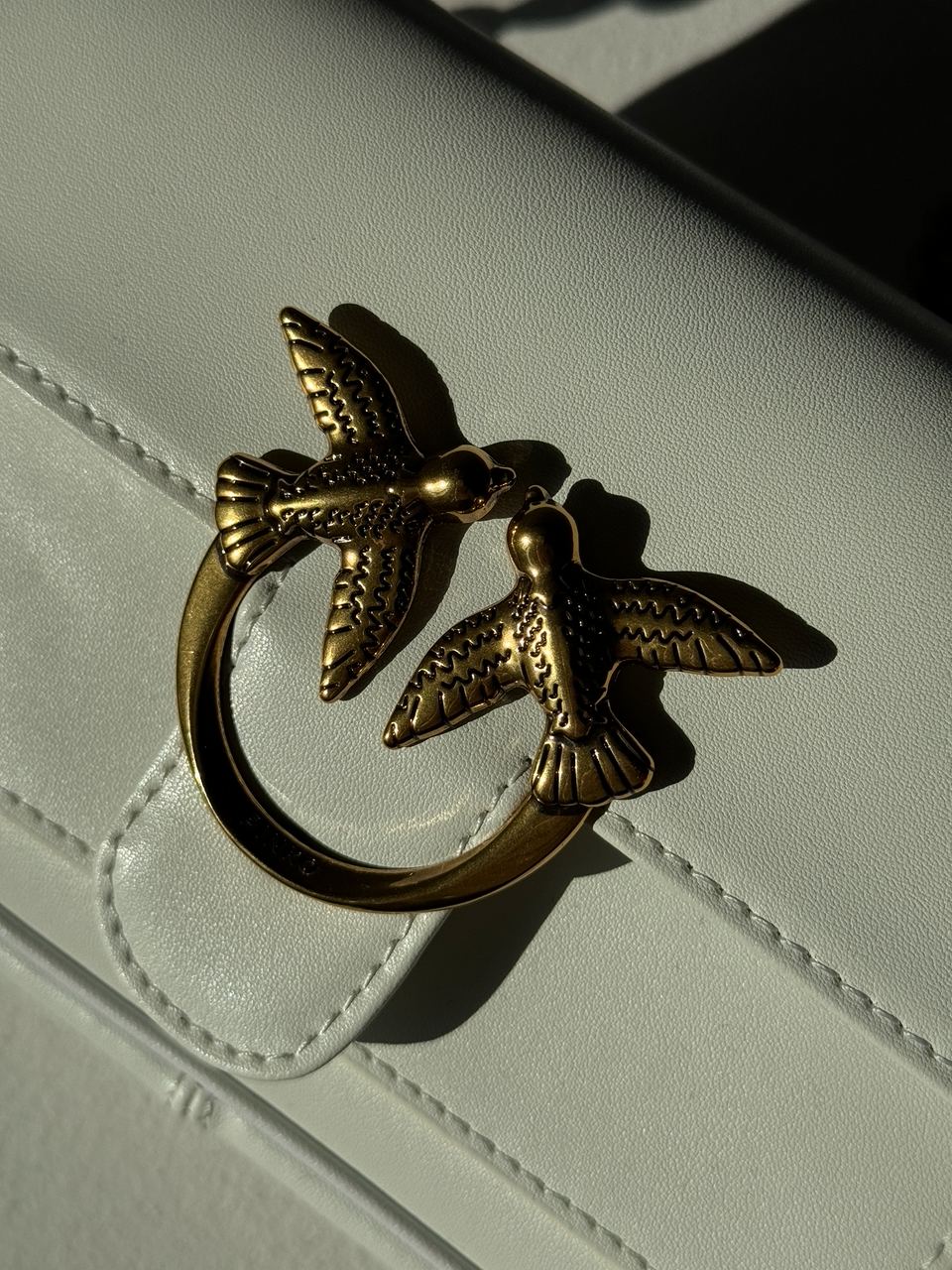 Pinko LoveBag Pocket Simply Cream/Antique Gold - 11