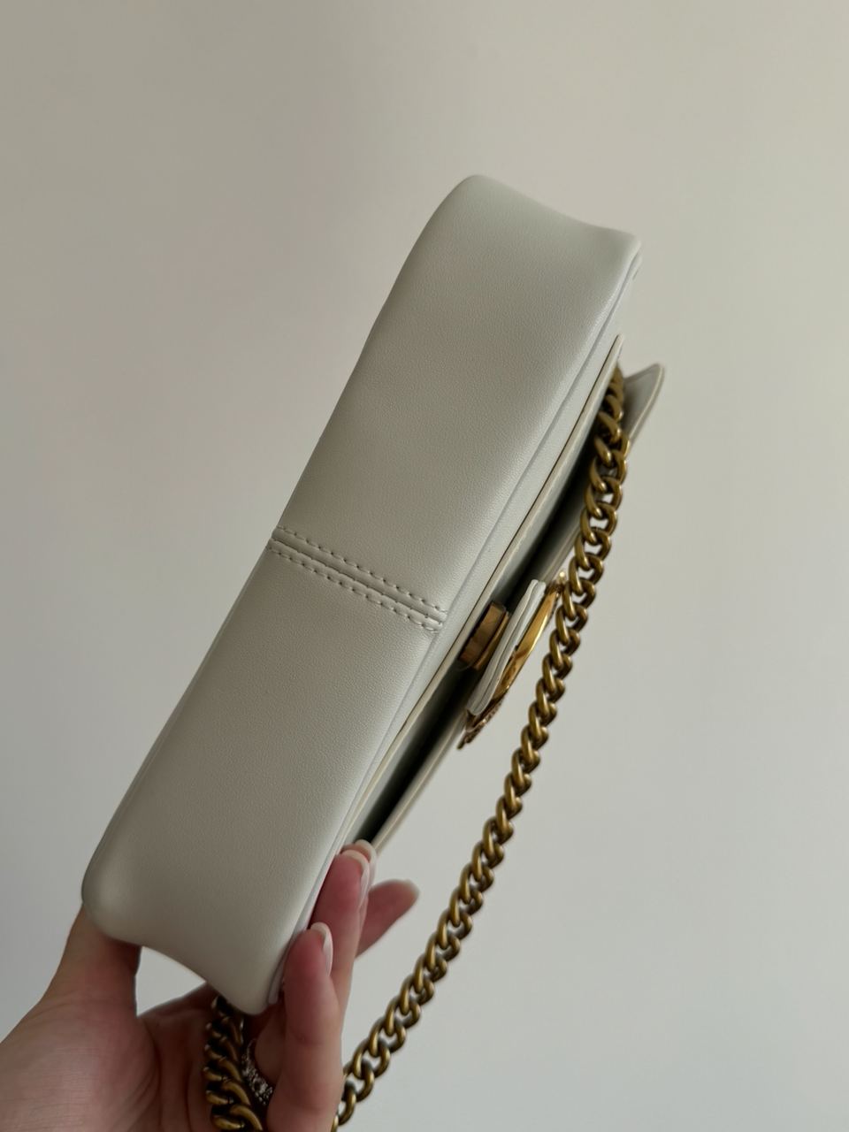 Pinko LoveBag Pocket Simply Cream/Antique Gold - 17