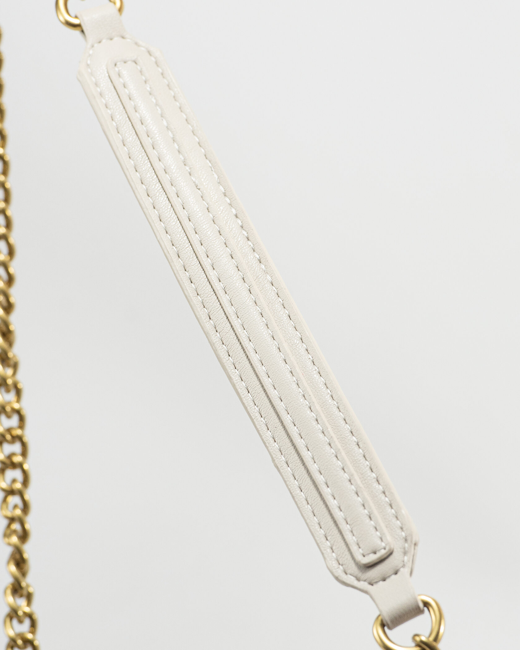 Pinko Milk Quilted Leather Love Mini Puff Pins - 13