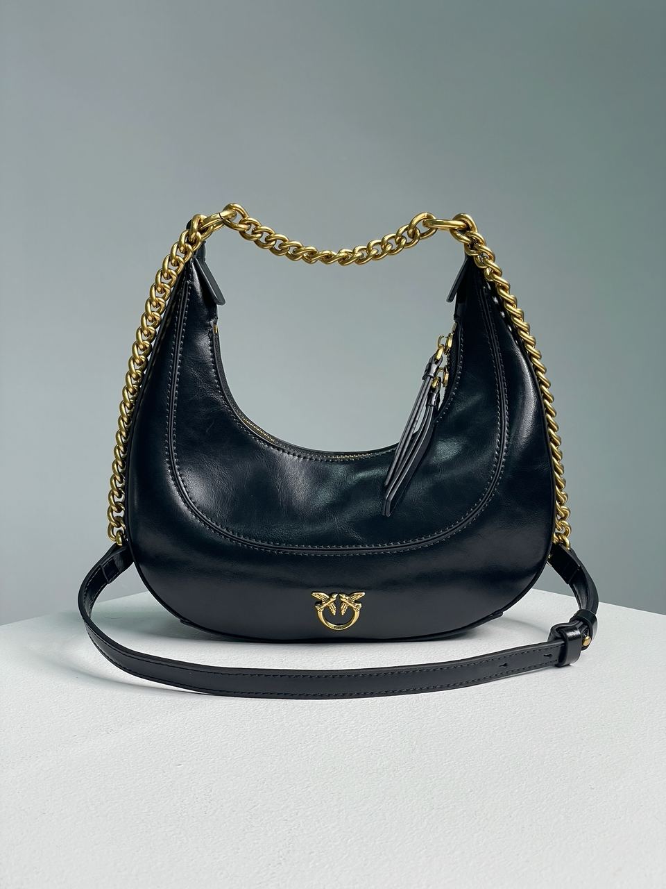 Pinko Mini Brioche Bag Hobo Black - 3