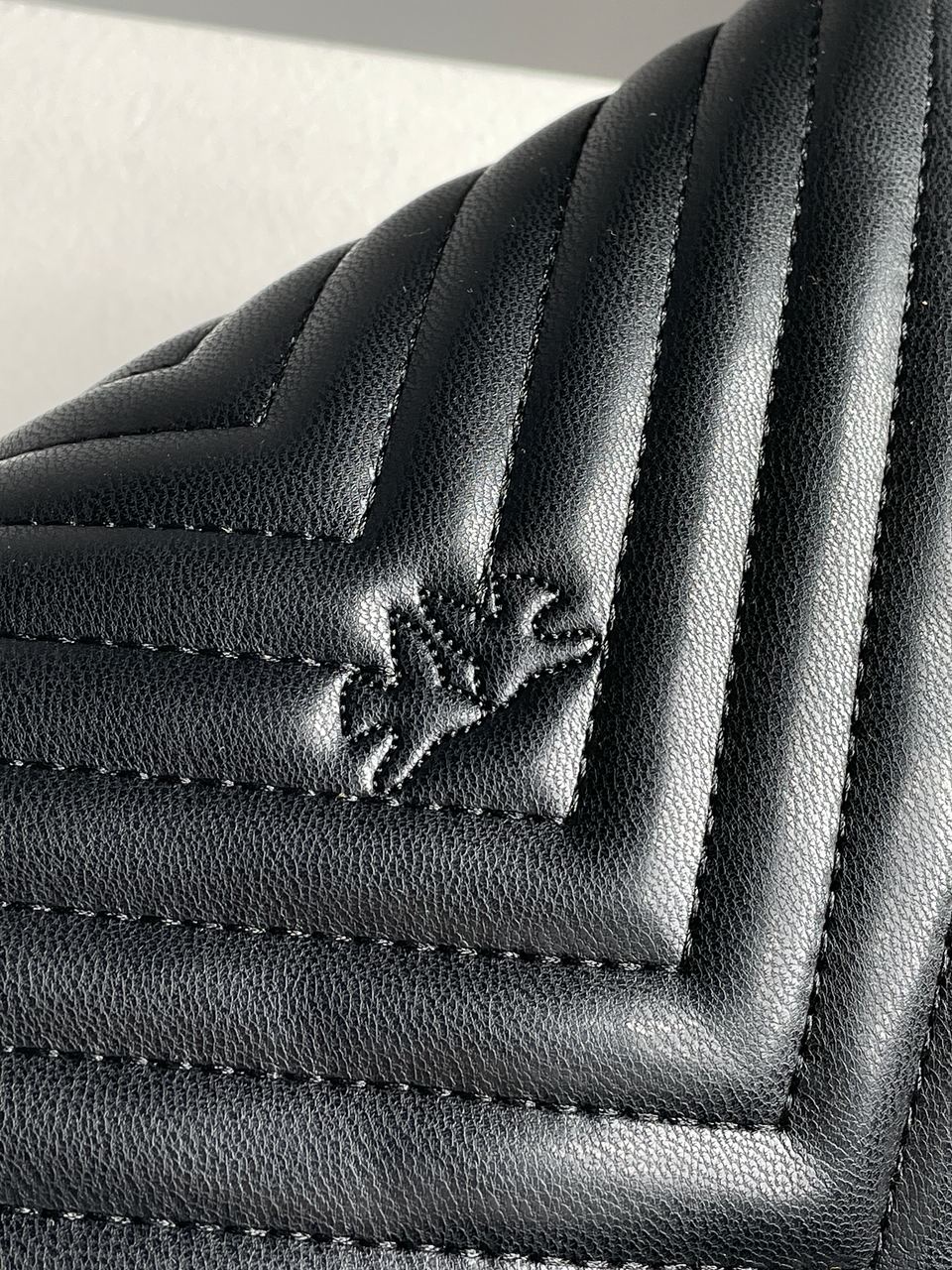 Pinko Mini Classic Lady Love Bag Puff Chevron Black/Gold - 13