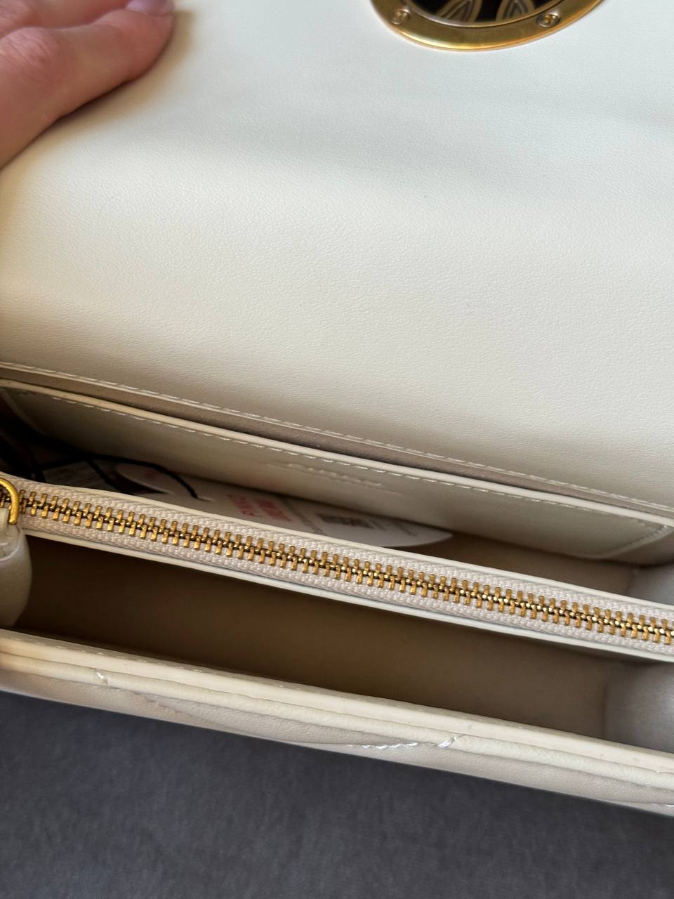 Pinko Mini Love Bag Click Big Chevron White - 10