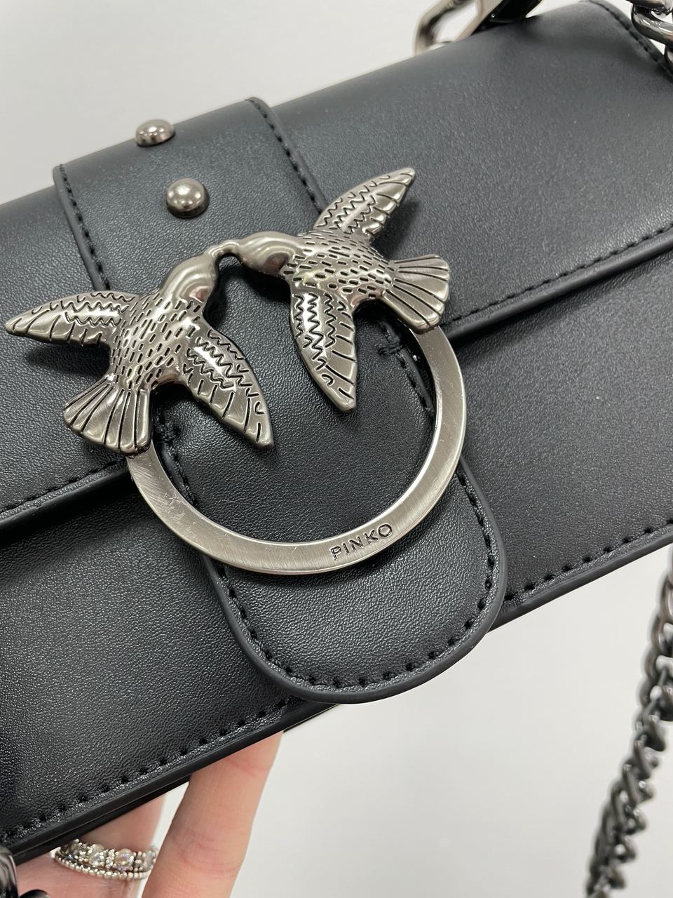 Pinko Mini Love Bag One Simply Black/Black - 9