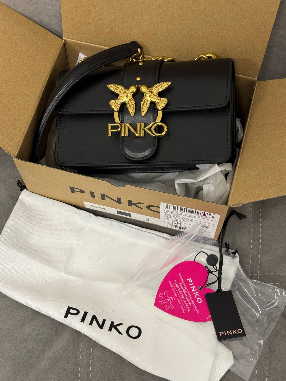 Pinko Mini Love Bag One Simply Black/Gold - 2