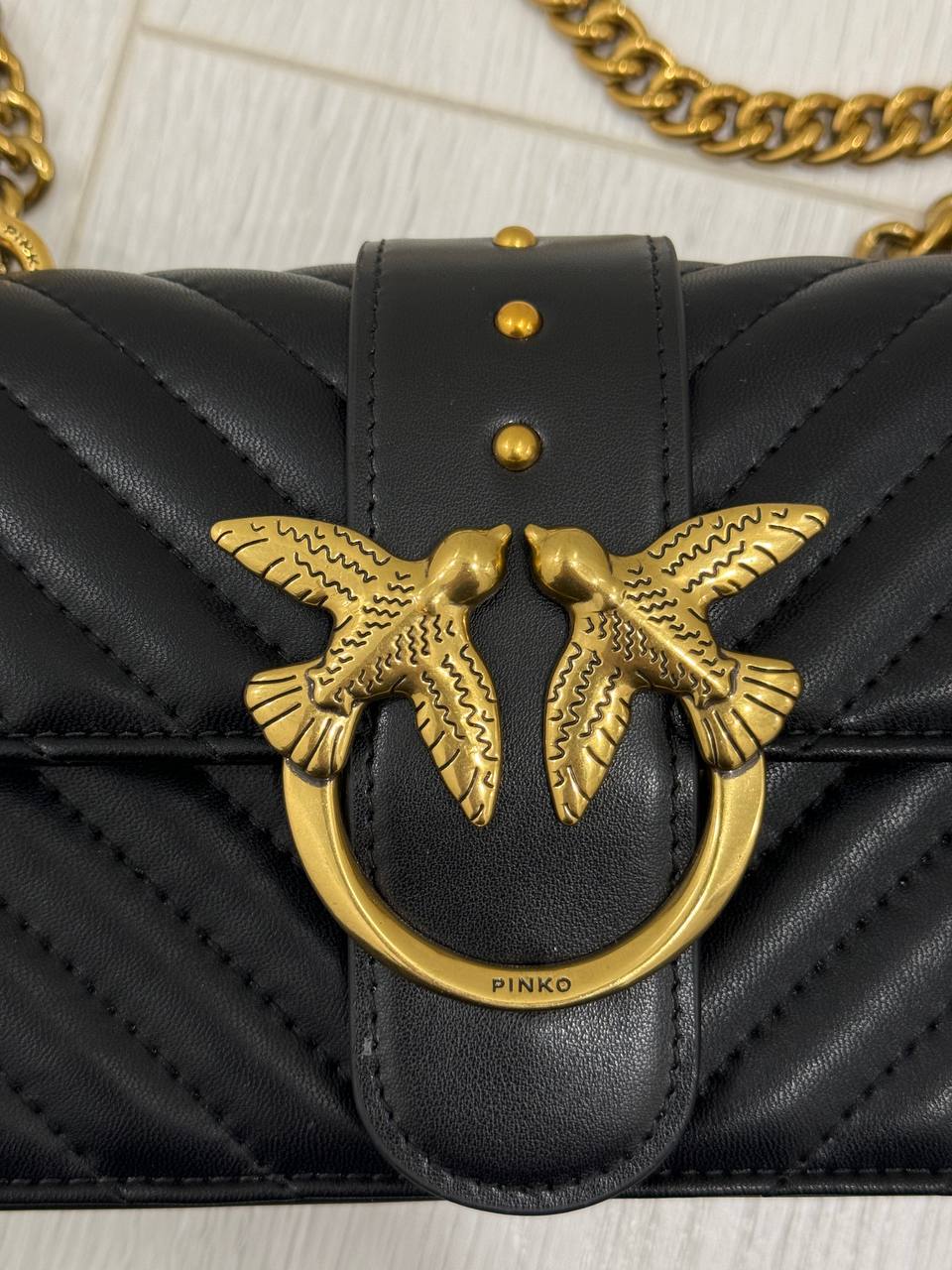 Pinko Mini Love Bag One Simply Black/Gold - 5