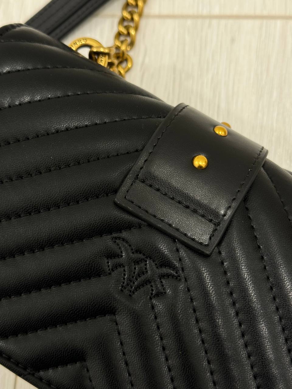 Pinko Mini Love Bag One Simply Black/Gold - 6