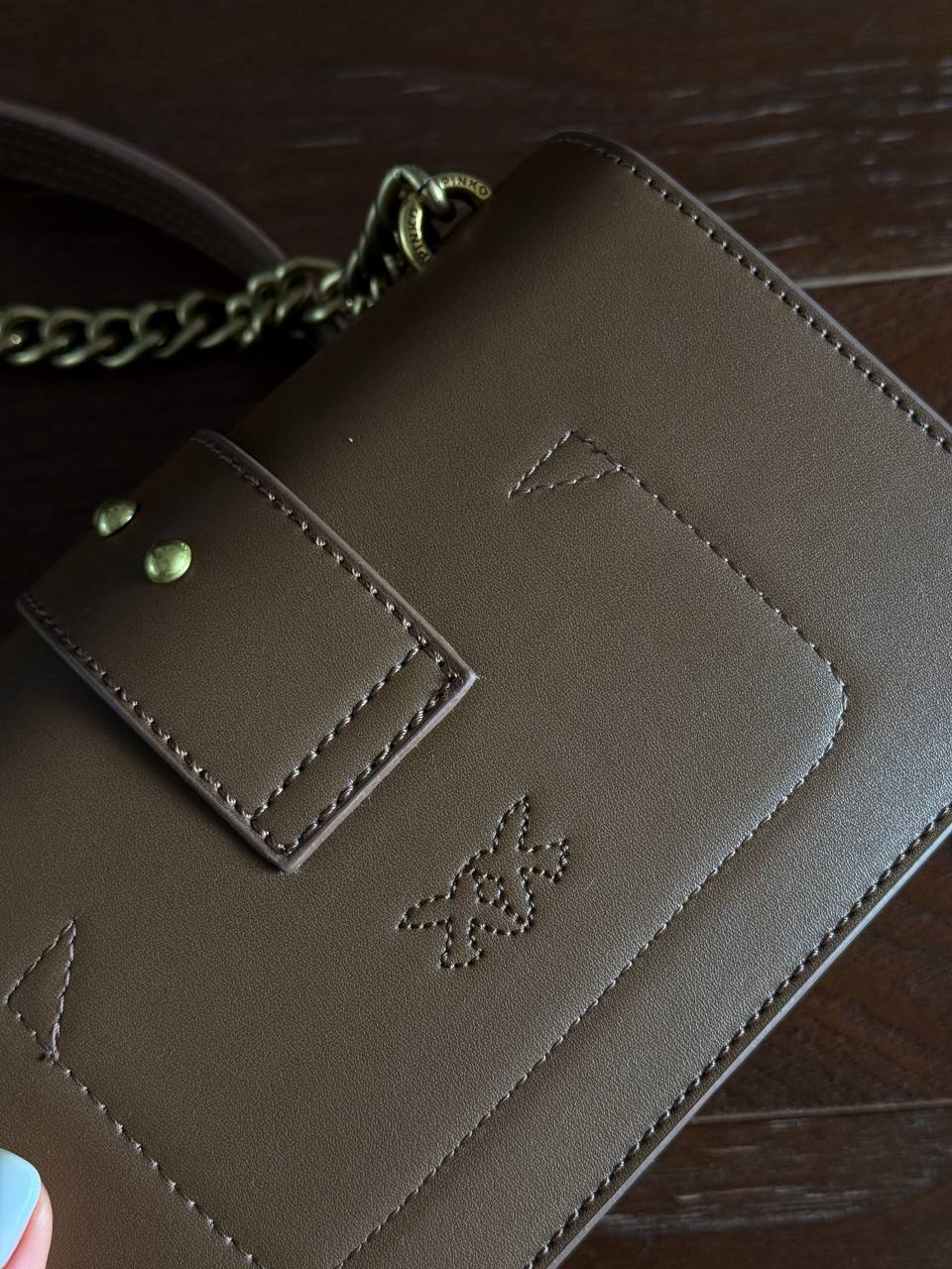 Pinko Mini Love Bag One Simply Brown/Gold - 4