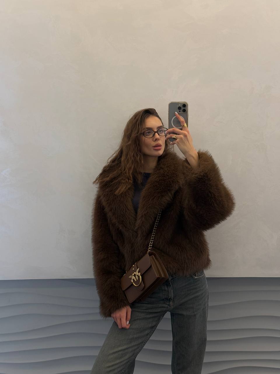 Pinko Mini Love Bag One Simply Brown/Gold - 7