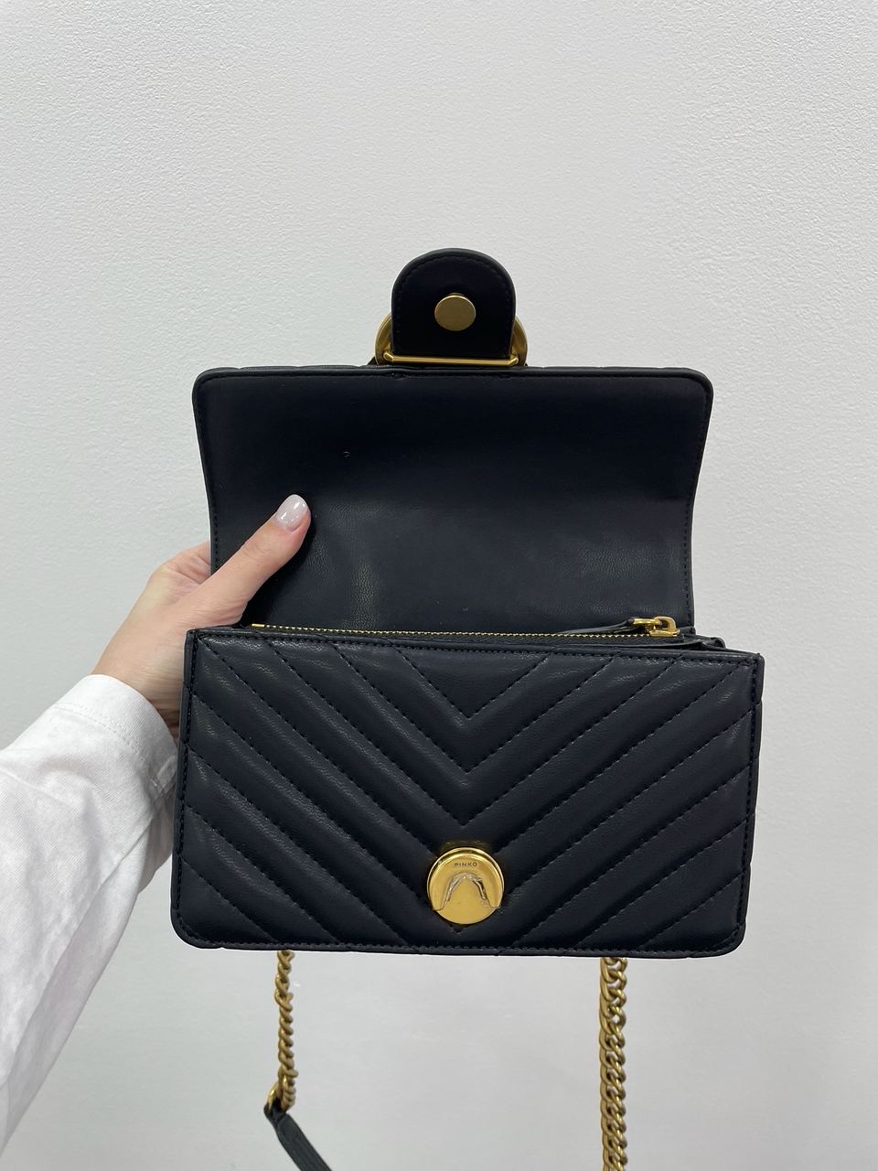 Pinko Mini Love Bag One Simply Puff Black/Gold - 14