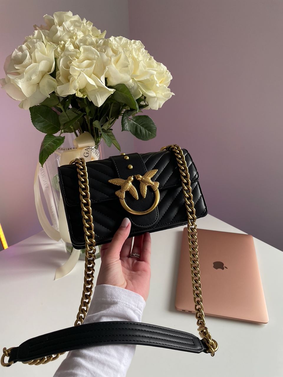 Pinko Mini Love Bag One Simply Puff Black/Gold - 8