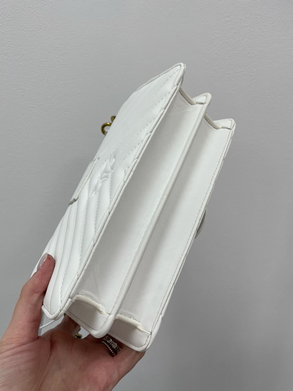 Pinko Mini Love Bag One Simply Puff White/Gold - 11