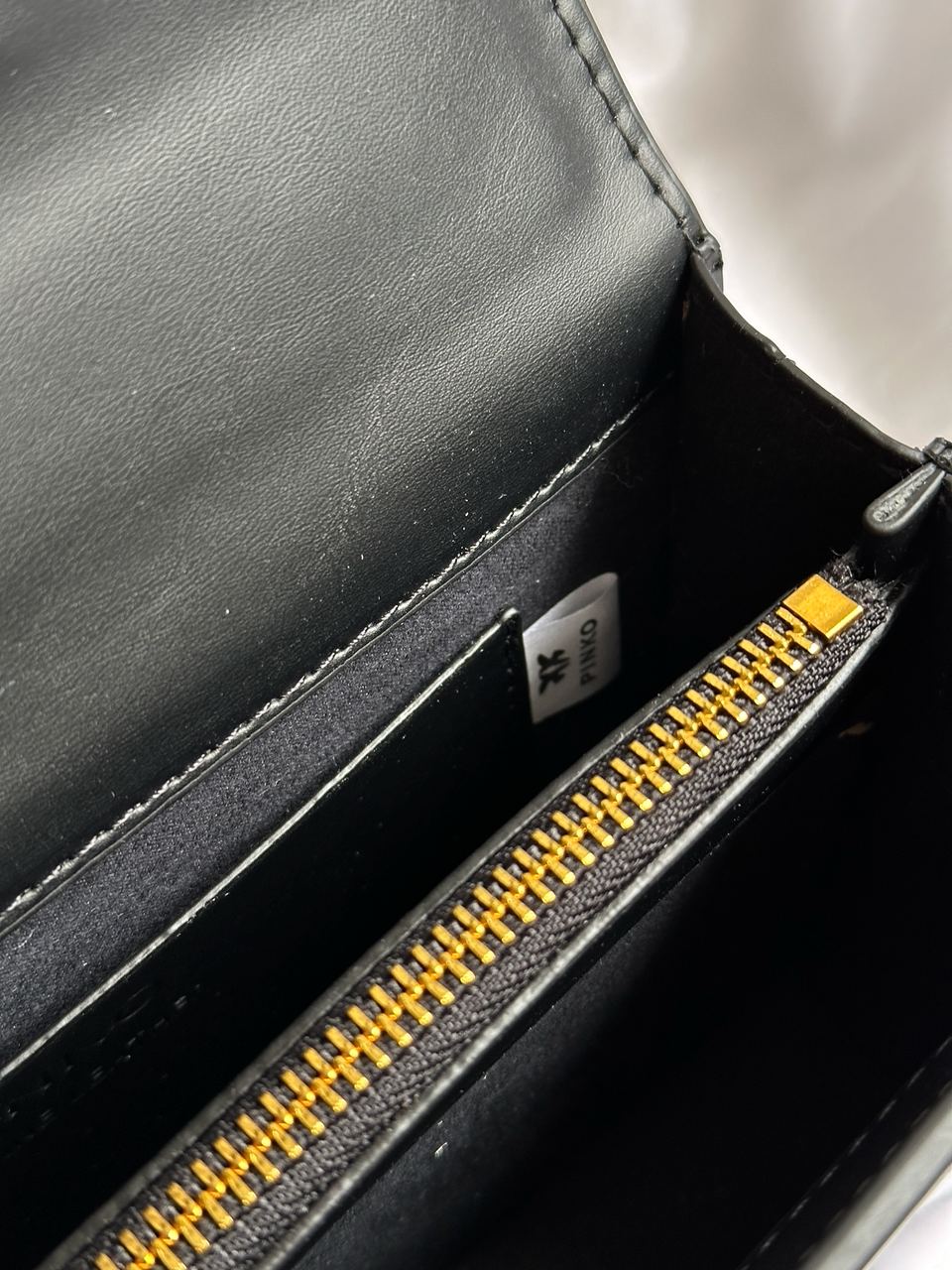 Pinko Mini Love Bag One Simply With Enamel Pin Black - 12