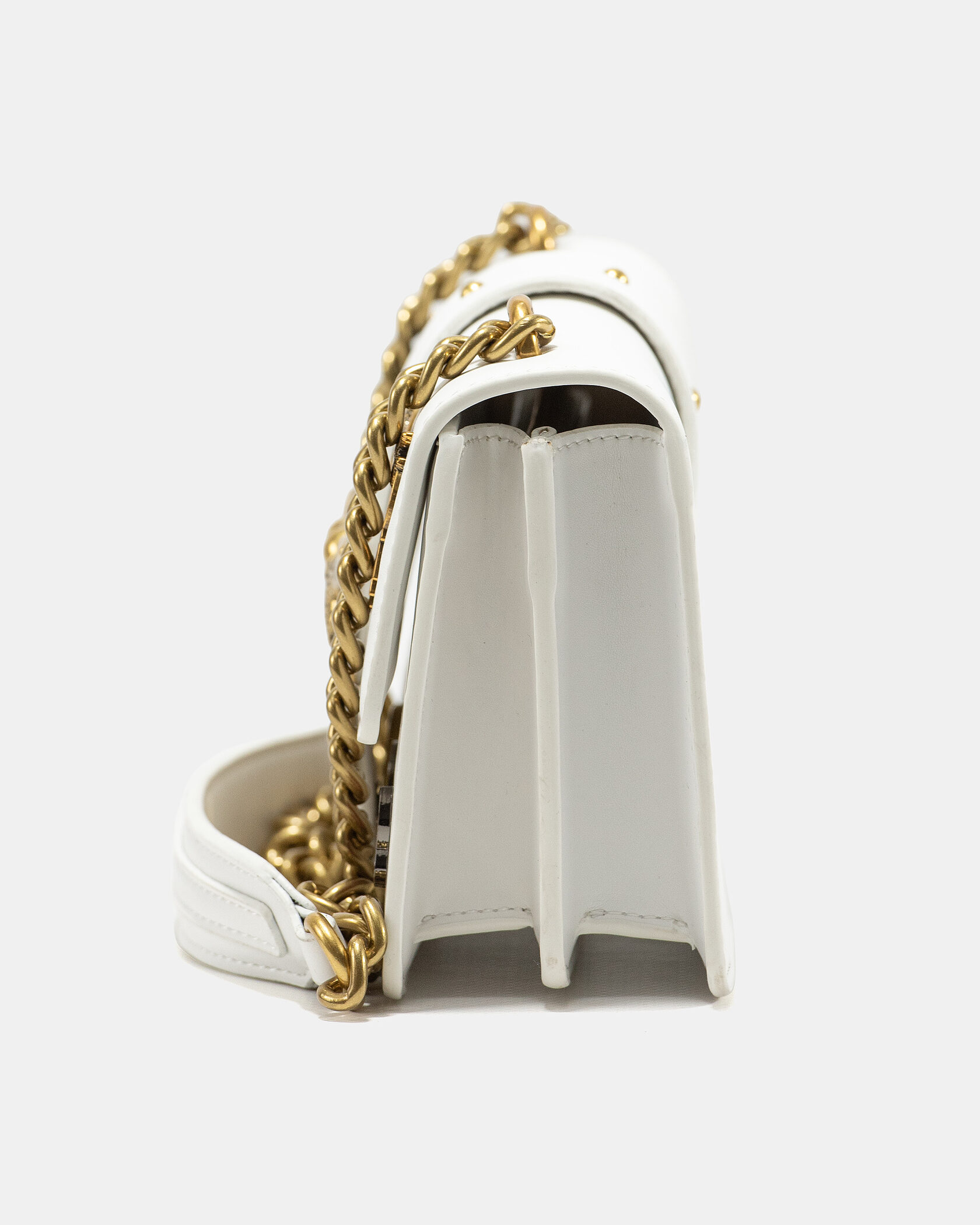 Pinko Mini Love Bag One Simply With Enamel Pin White - 9