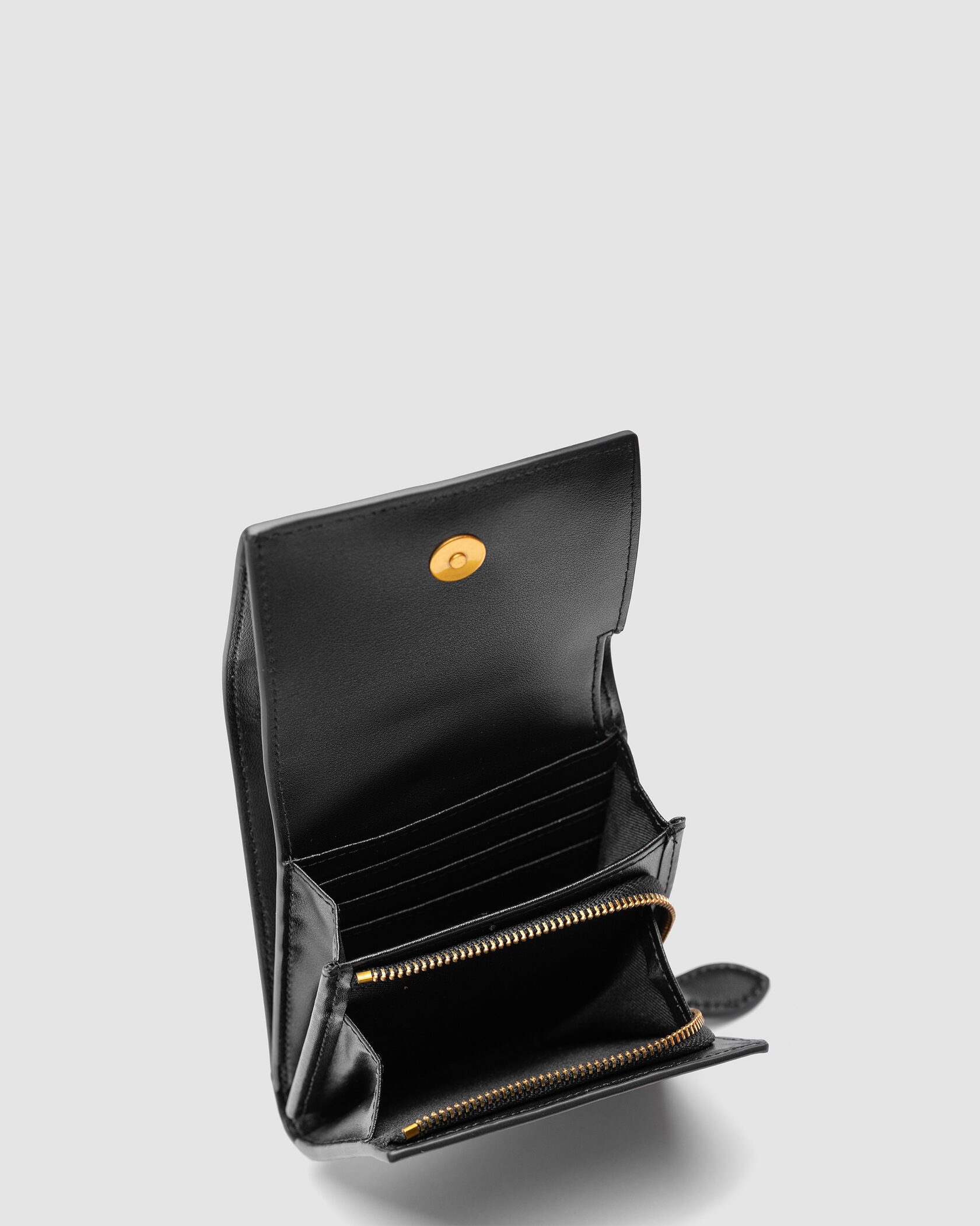 Pinko Small Leather Wallet Black - 11