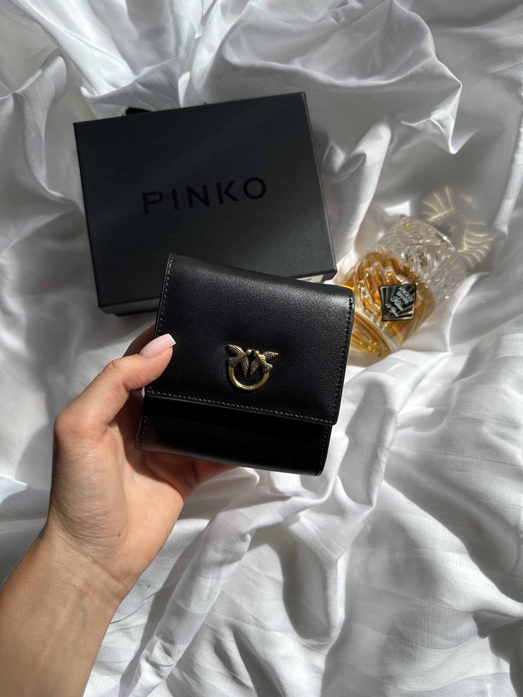 Pinko Small Leather Wallet Black - 8