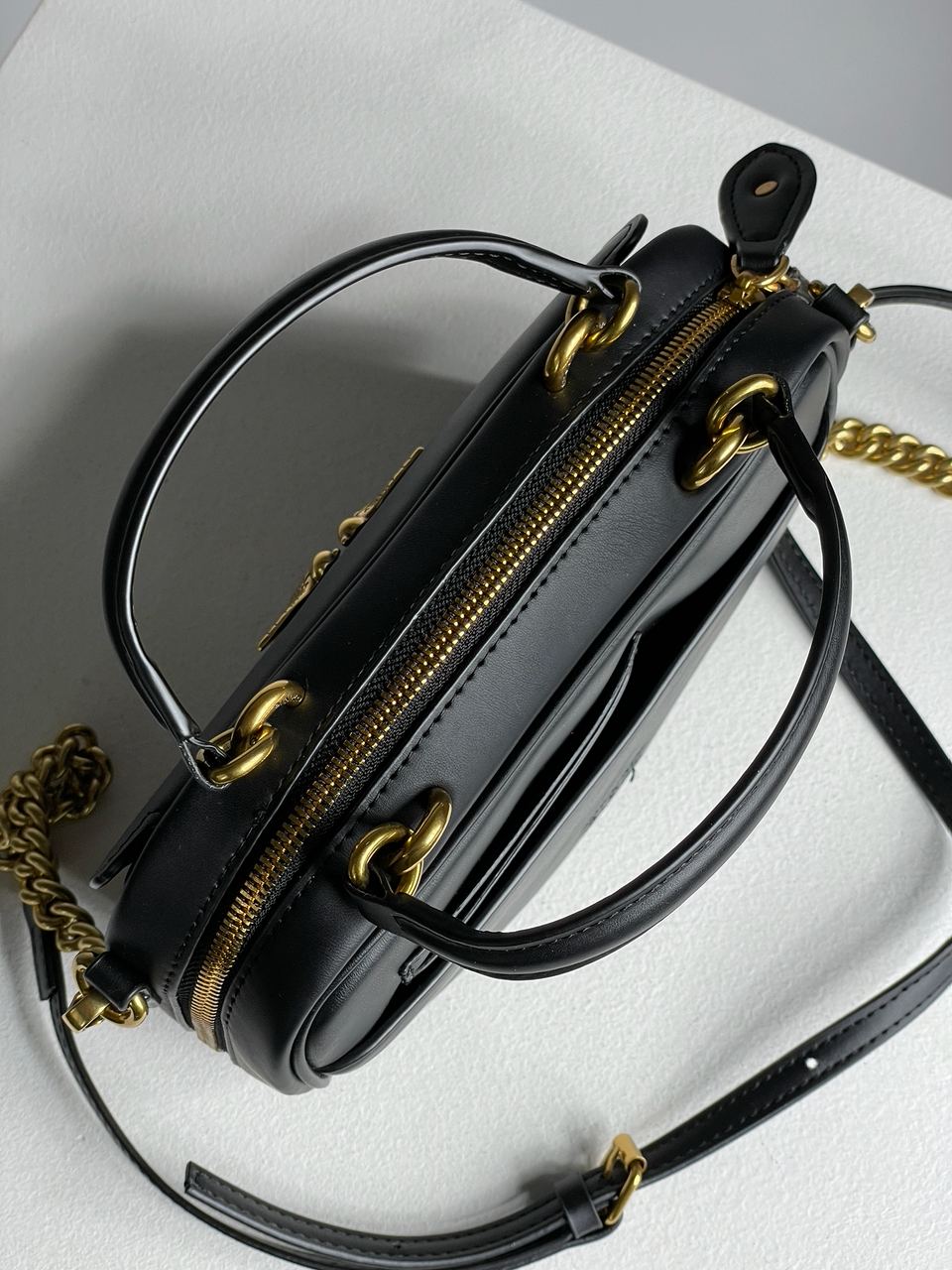 Pinko Square Simply Mini Calfskin Bag Black - 22