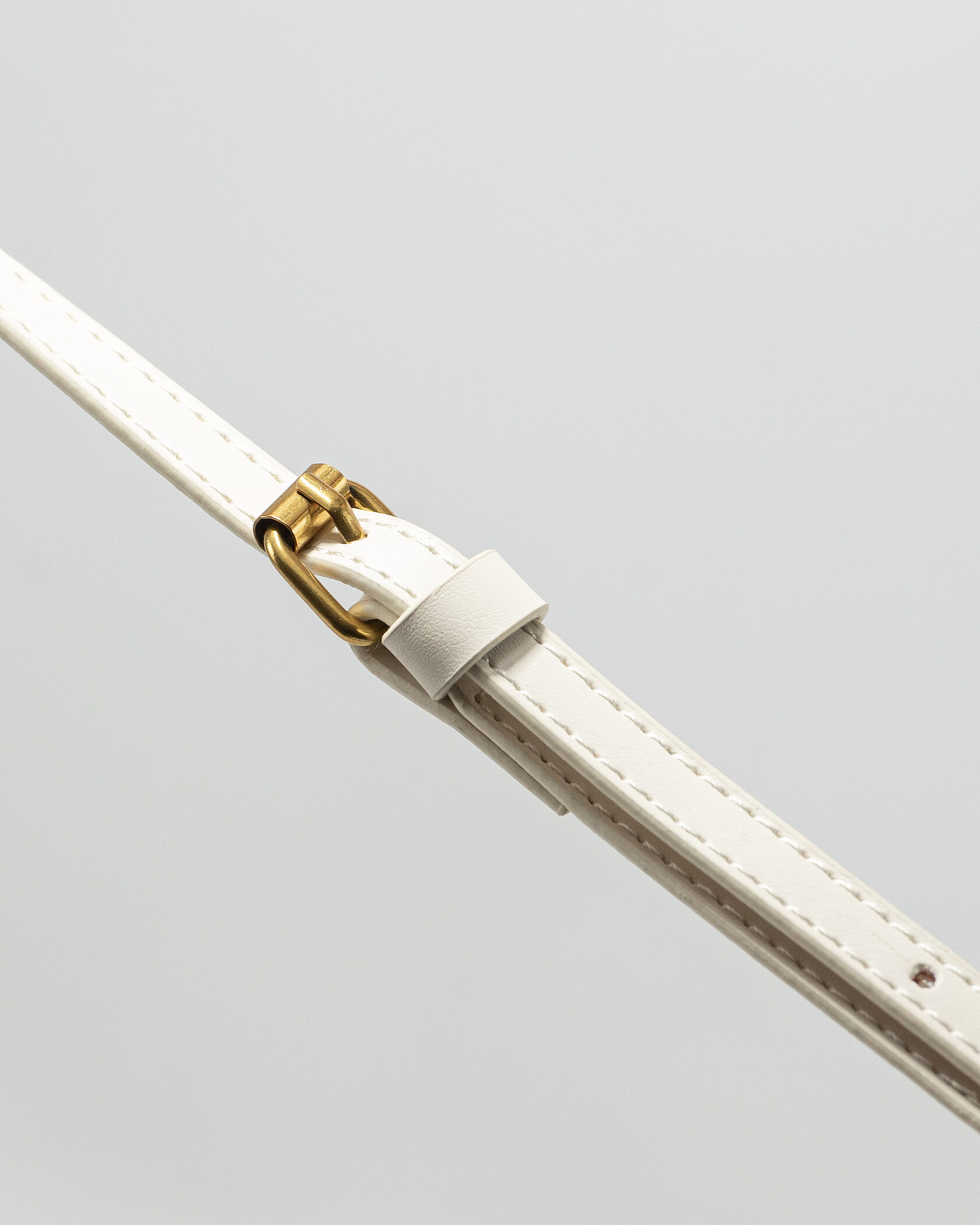 Pinko Square Simply Mini Calfskin Bag Cream - 13