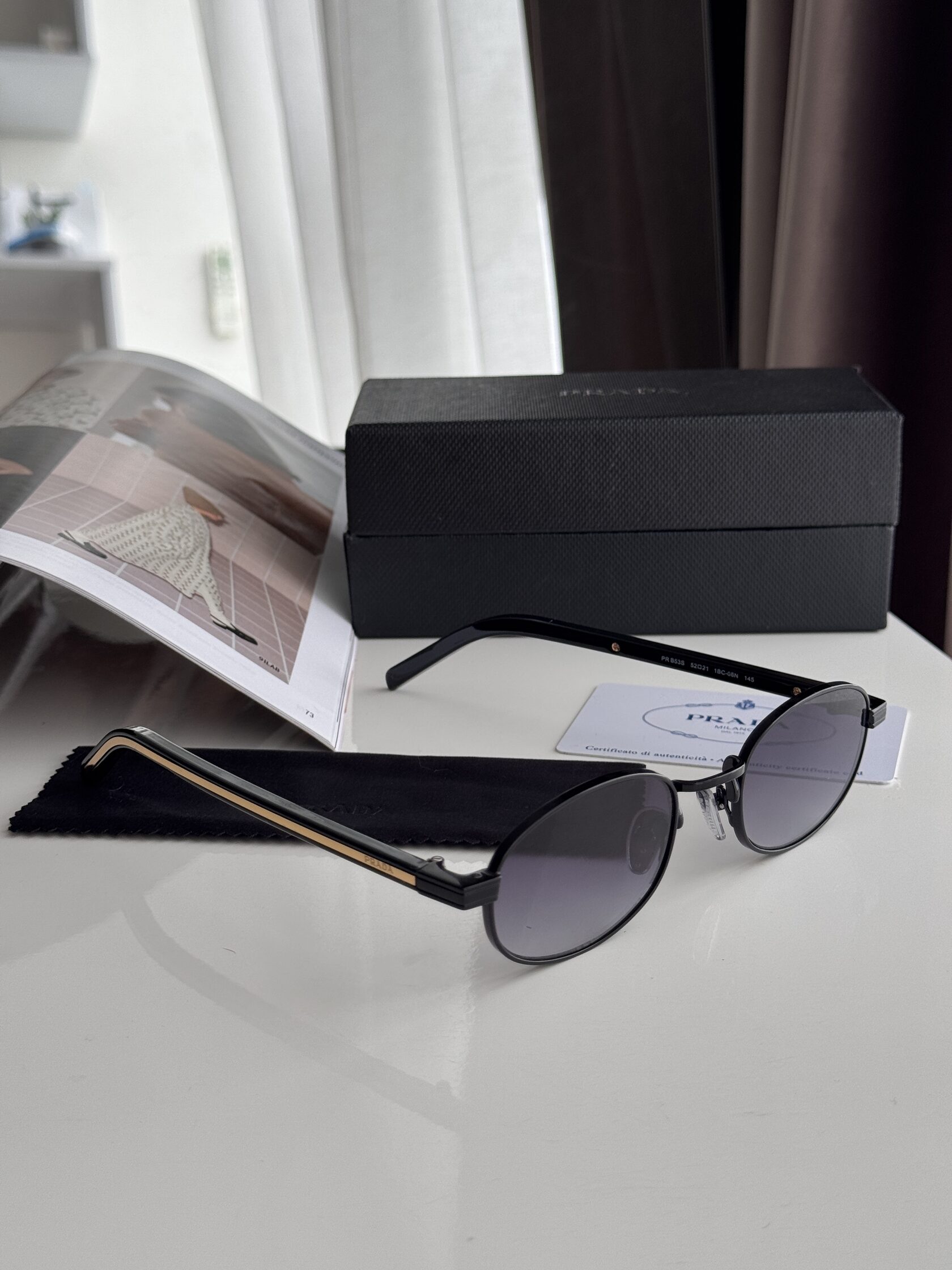 Prada Black/Black PR B53S ZVN-02C - 4