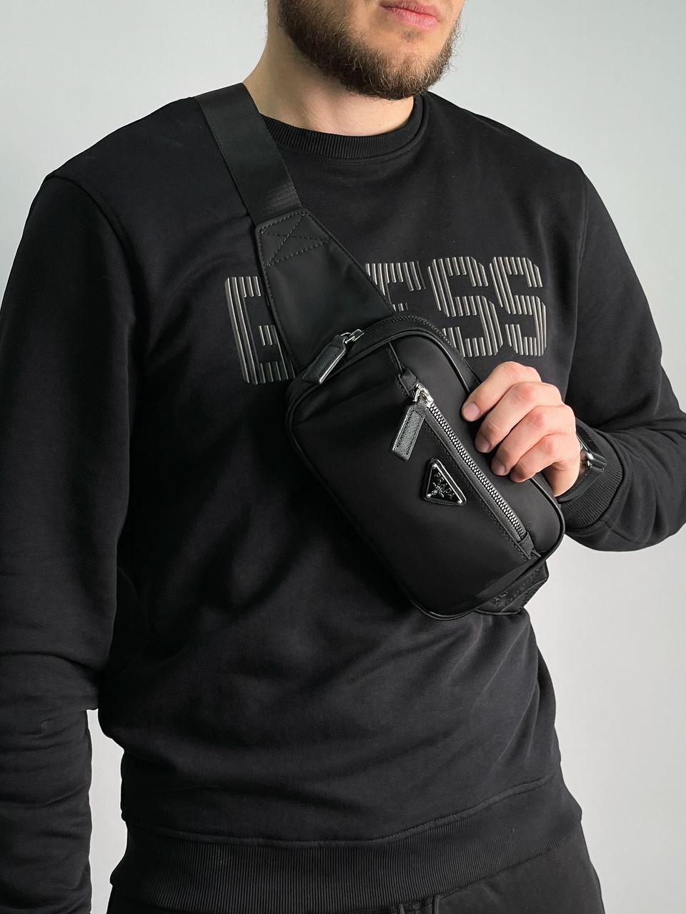 Prada Black Nylon Bumbag - 5