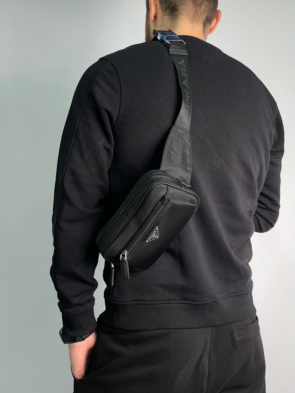 Prada Black Nylon Bumbag - 6