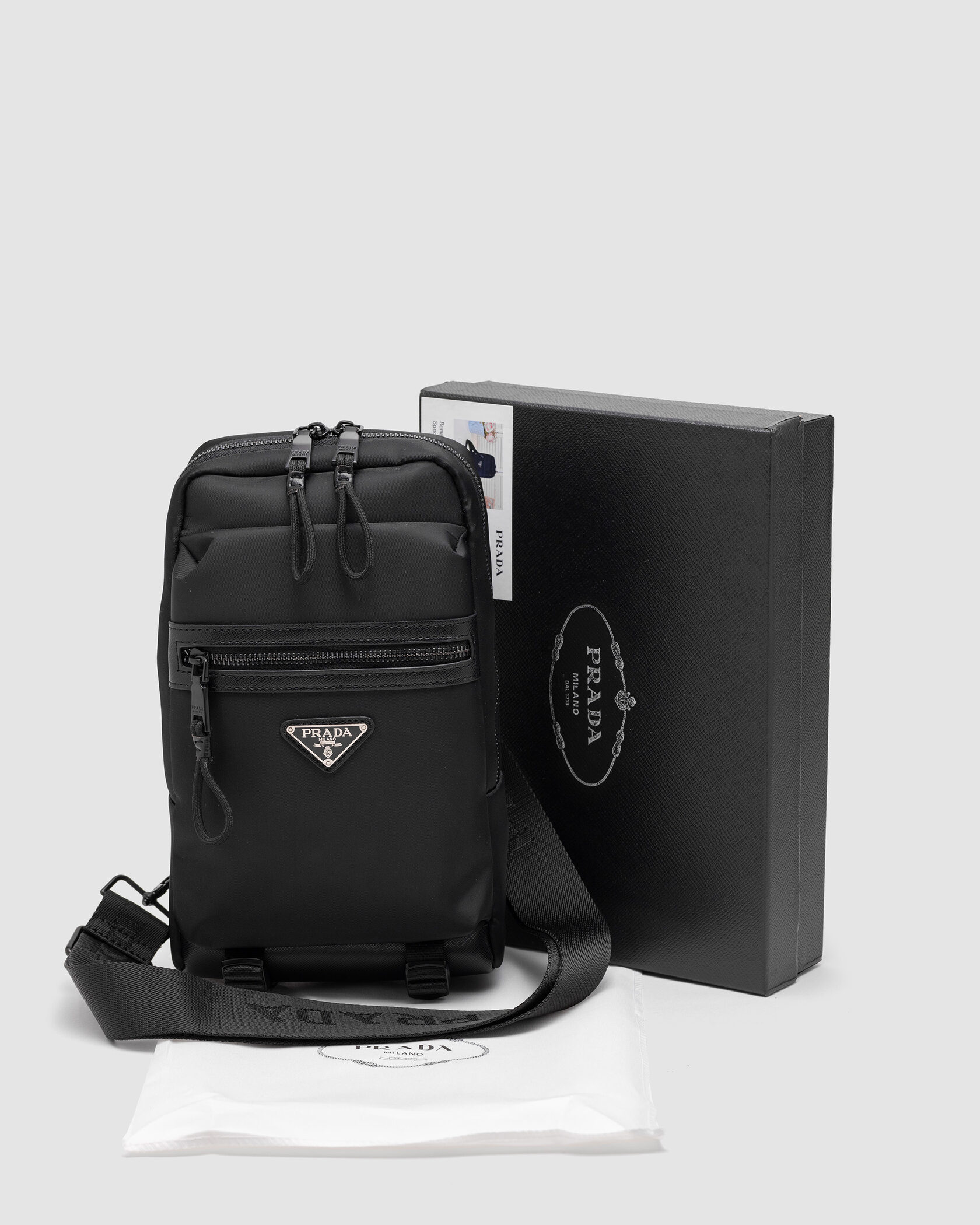 Prada Black Nylon Crossbody Bag - 2