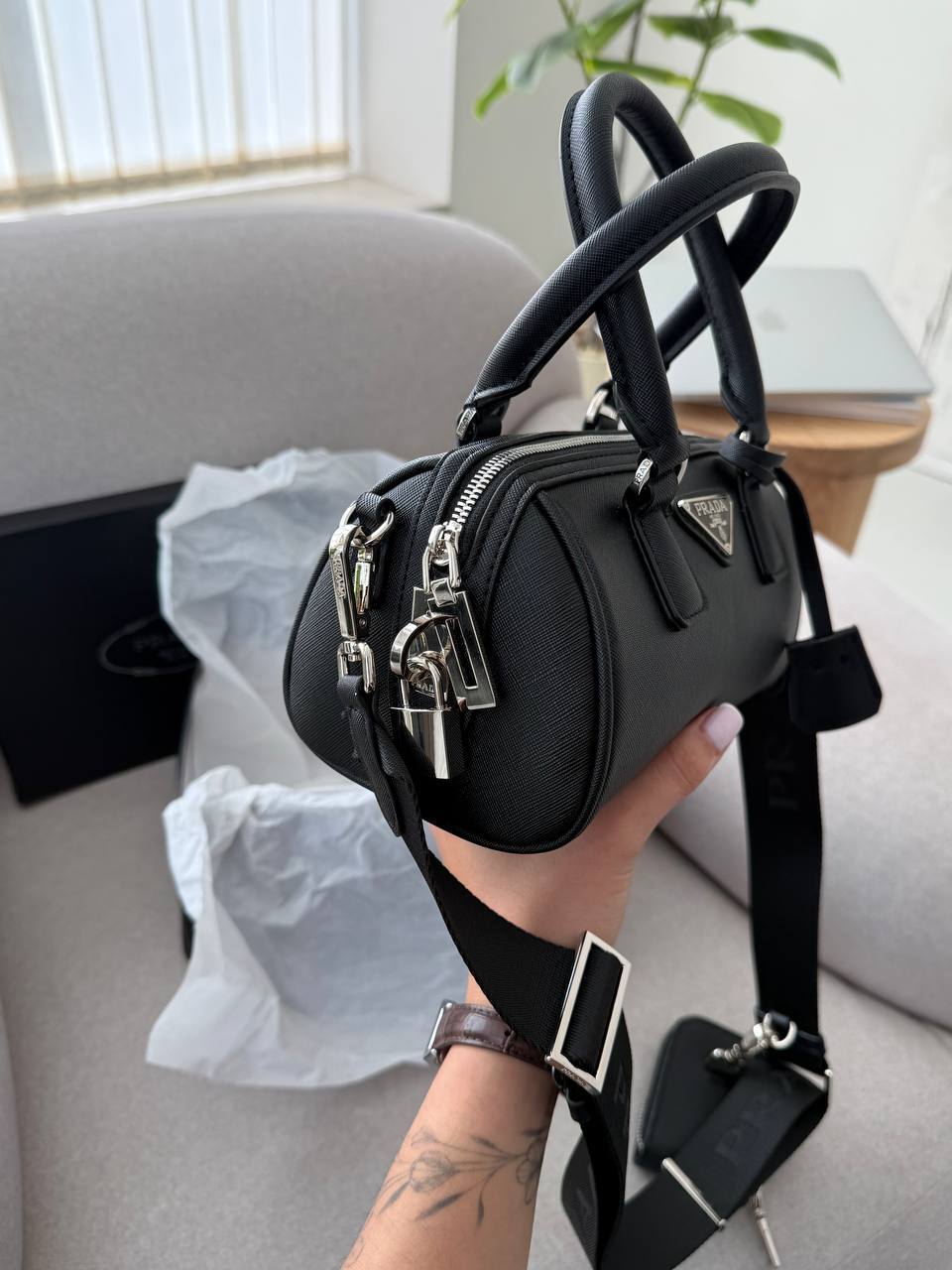 Prada Boston Mini Black - 10