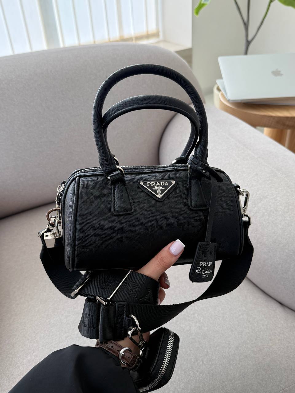 Prada Boston Mini Black - 3