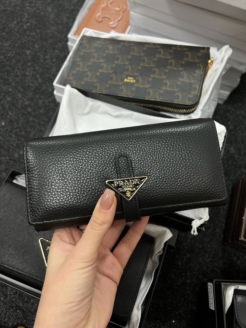 Prada Large Leather Wallet - 8