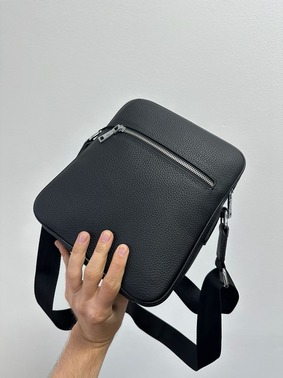 Prada Leather Crossbody Bag Black - 10