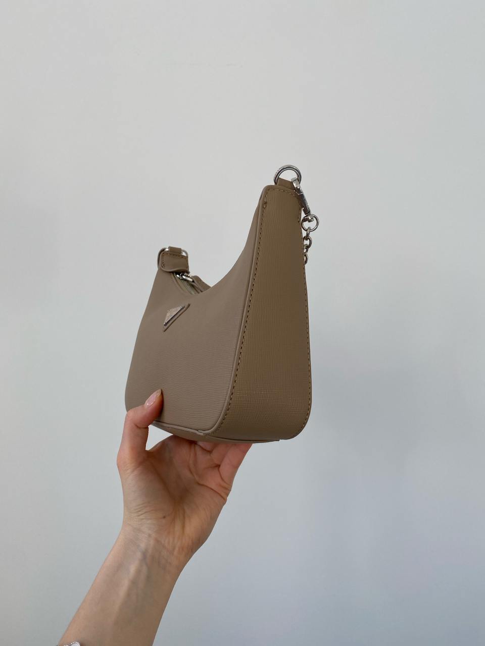 Prada Re-Edition 2005 Saffiano Leather Bag Beige - 7