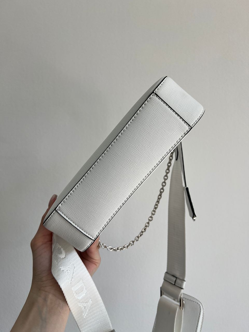 Prada Re-Edition 2005 Saffiano Leather Bag White - 6