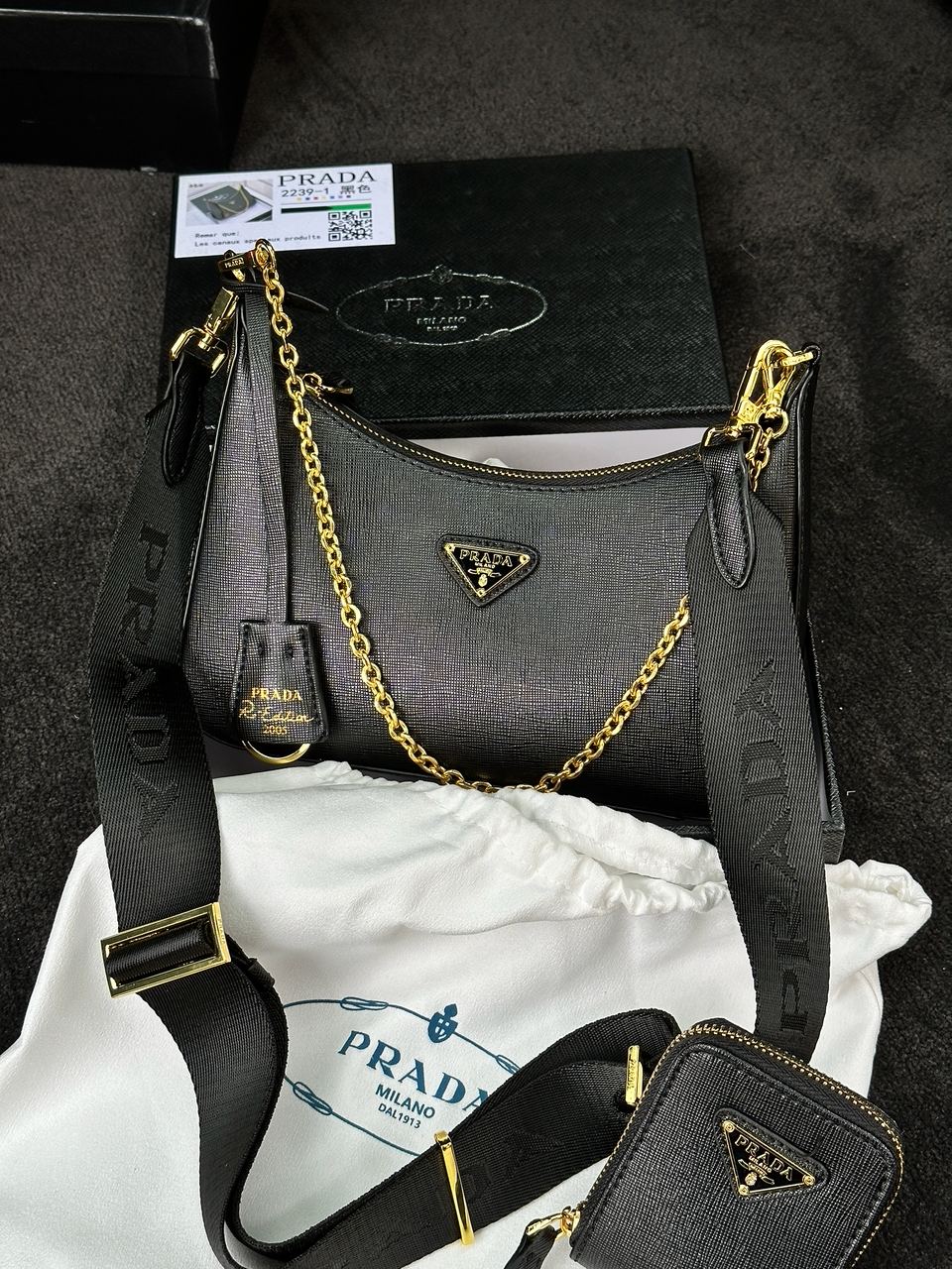 Prada Re-Edition 2005 Saffiano Leather Bag - 2