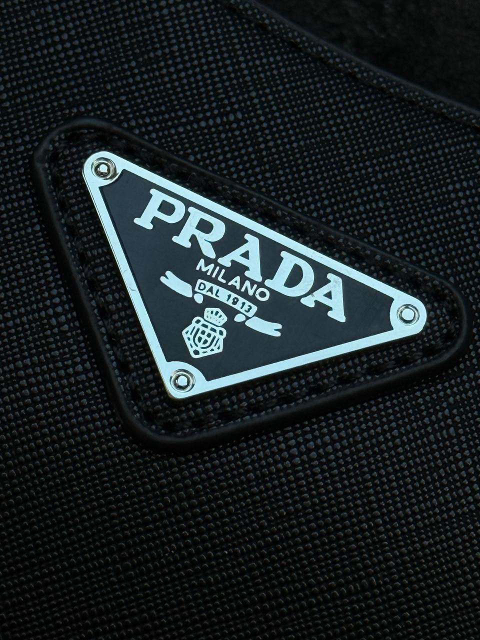 Prada Re-Edition 2005 Saffiano Leather Shoulder Bag Black/Silver - 6