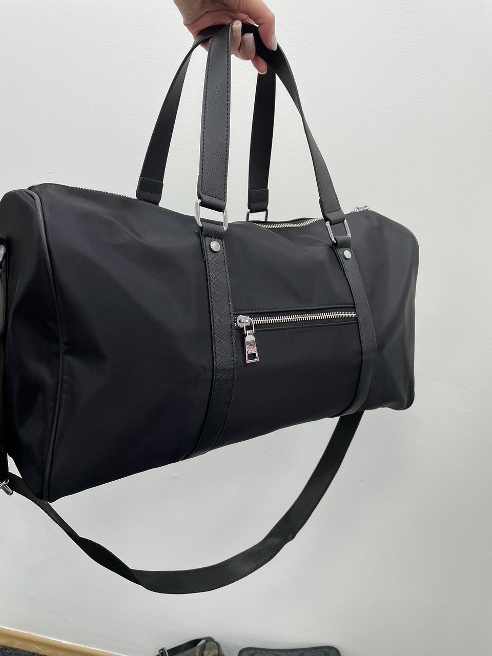 Prada Re-Nylon and Brushed Leather Duffel Bag - 12