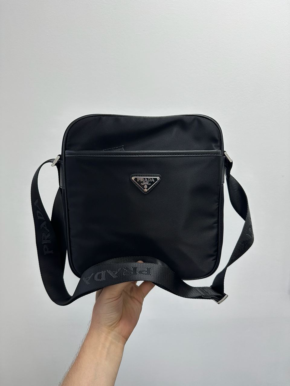 Prada Re-Nylon Crossbody Bag Black - 4