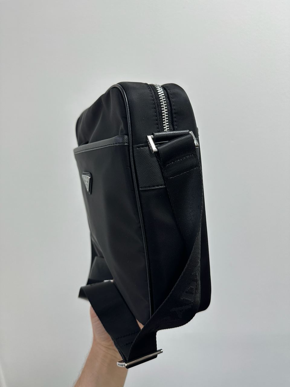 Prada Re-Nylon Crossbody Bag Black - 7