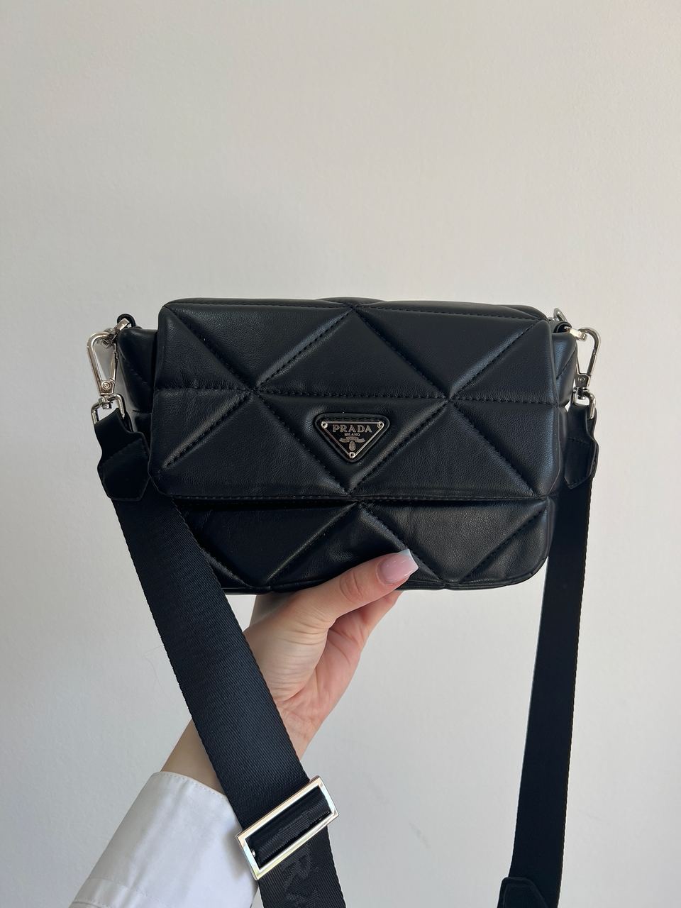 Prada Re-Nylon Padded Shoulder Black - 2